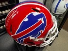 Josh Allen Autographed Buffalo Bills Authentic Throwback Helmet Witness Beckett