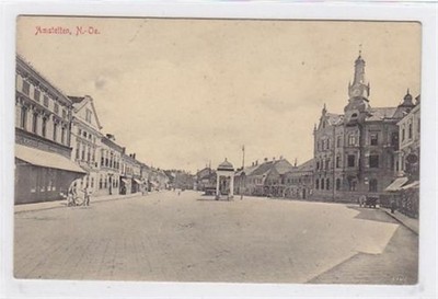 39006891-Amstetten with main square, not run, slightly stained, smaller
