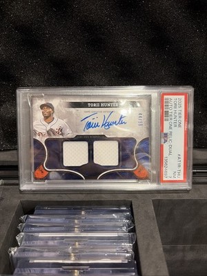 2025 Topps Tier One Autographed Tier One Relics Torii Hunter #AT1R-THU /99 PSA 7