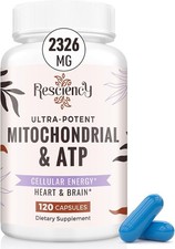 2326 MG Mitochondrial Supplements with ATP, Vitamins, Coq10  PQQ, More Effectiv