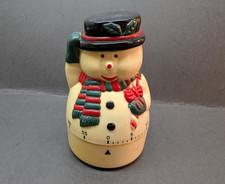 Snowman Kitchen Timer Measures 60 Minutes Gre...