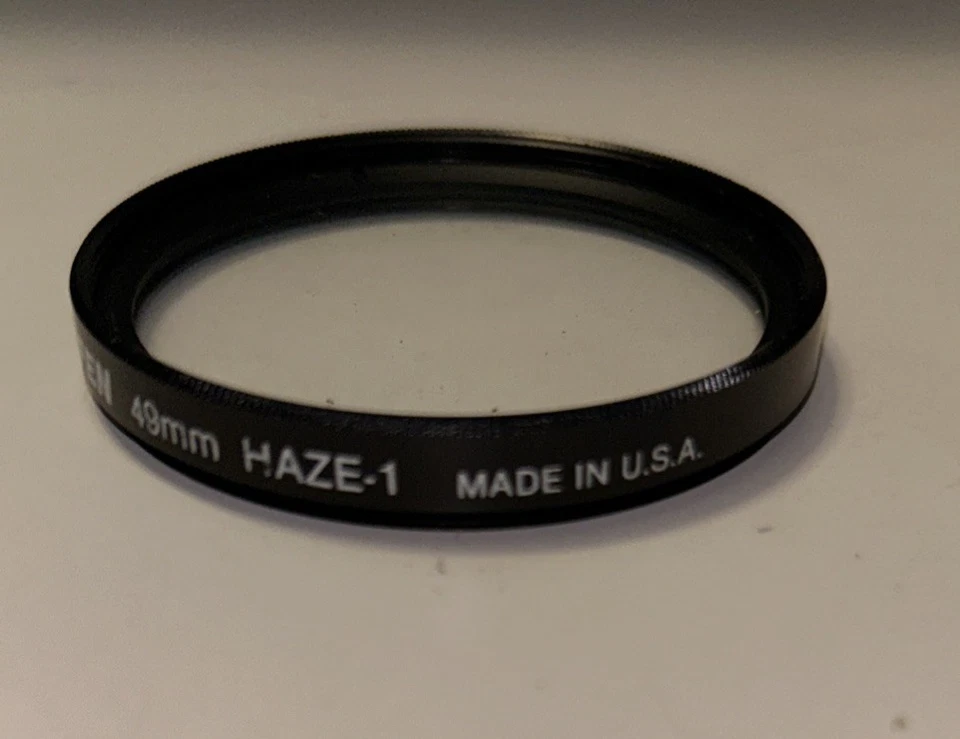 Tiffen 49mm Haze-1 Lens Filter Made in USA - Excellent - Image 4 of 4