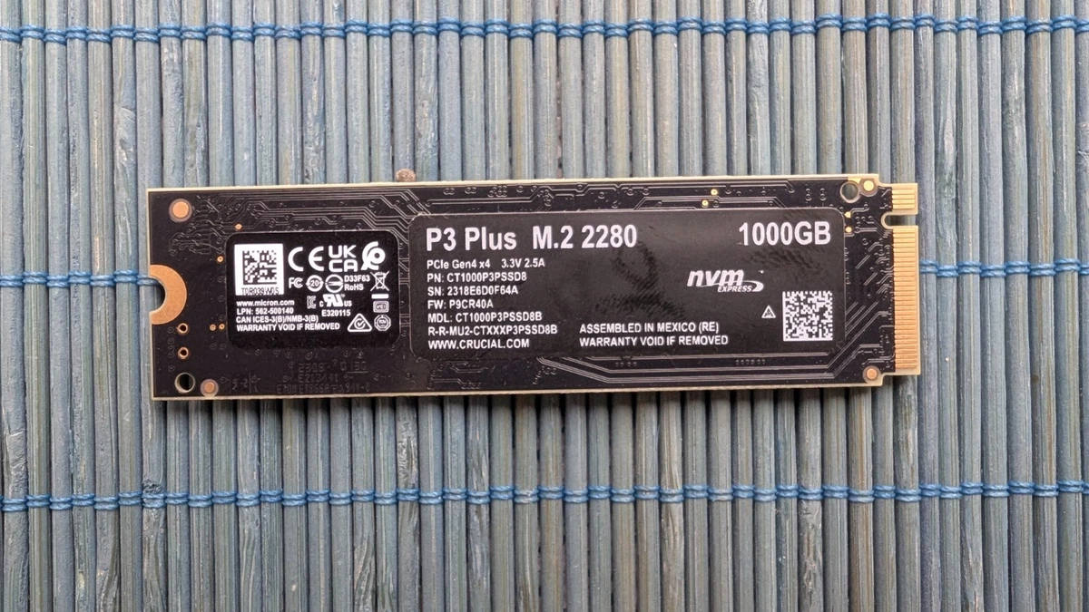SSD Crucial P3 Plus 1 TB NVMe M.2 Nvme Gen4 X4