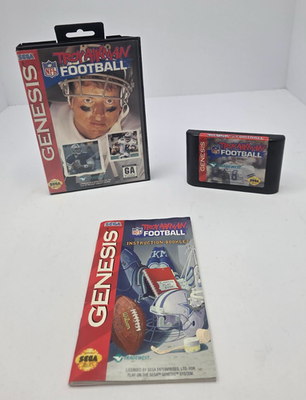 #ad Troy Aikman NFL Football Sega Genesis 1994 CIB Complete Tested Working $9.99