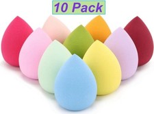 Round Makeup Sponge set Blender Beauty original lot 10 PCS Sponges Egg Cosmetic