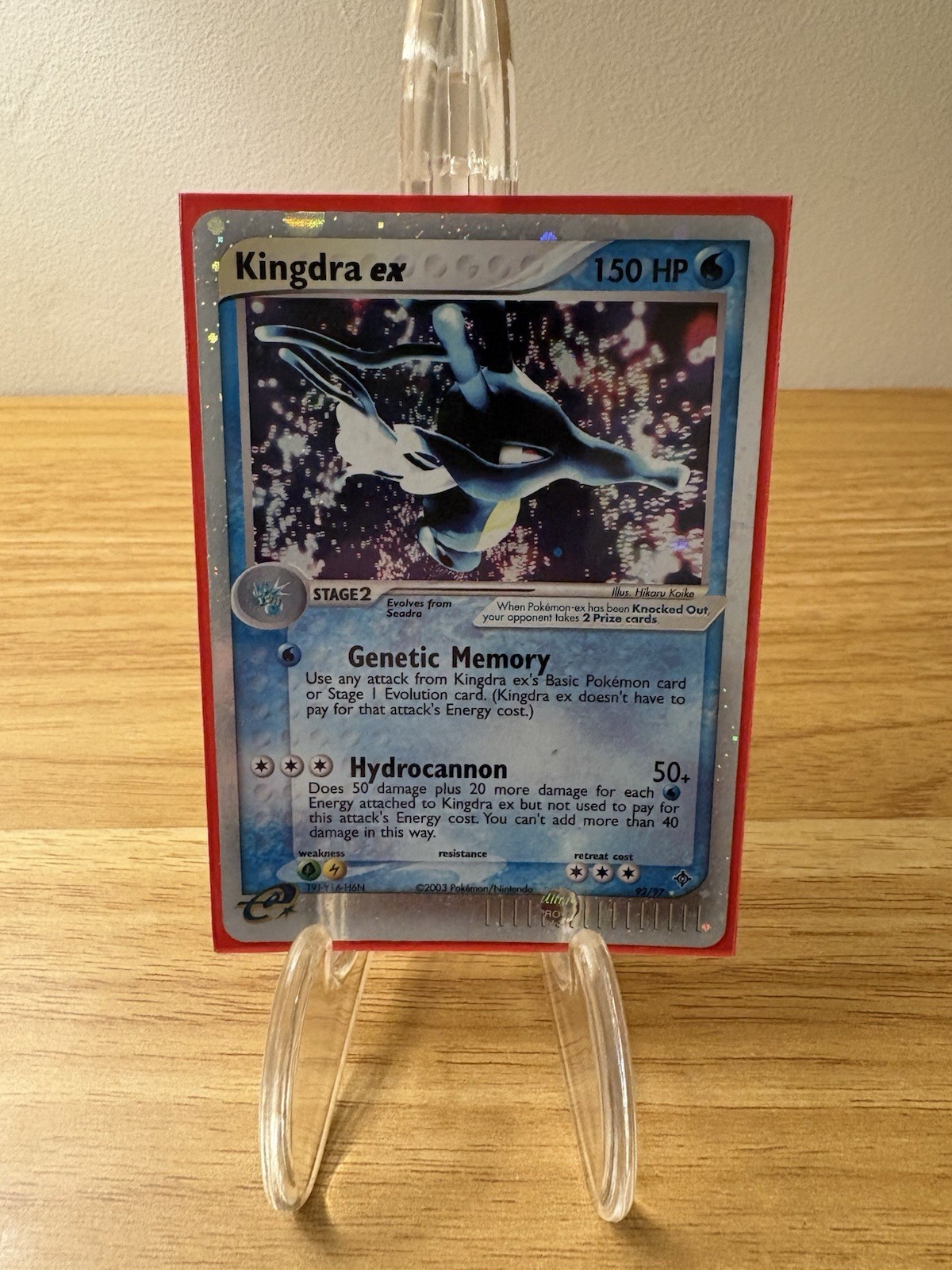 Pokémon TCG Kingdra ex Holo Rare EX Dragon 92/97
