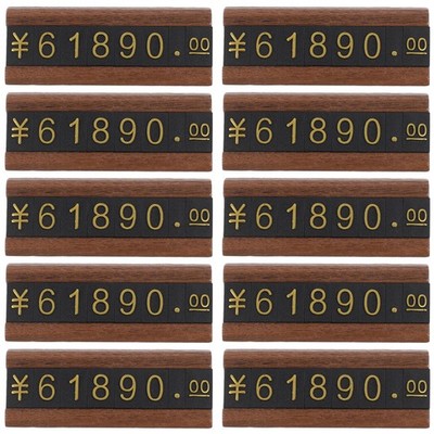 10 Sets Counter Jewelry Price Tags Vending Machine Labels for Pricing Stickers