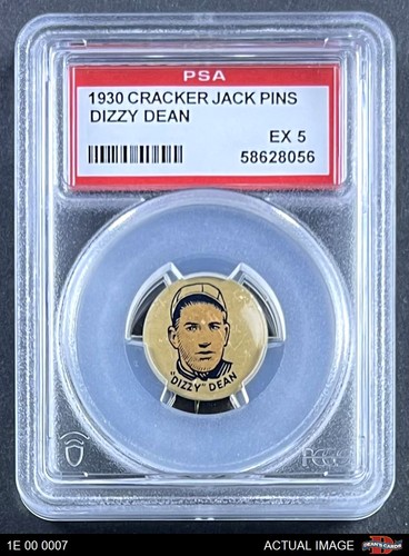 Dizzy Dean 1930 Cracker Jack Pins card