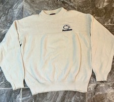 Vintage Penn State Nitney Lions 90s NCAA SZ LARGE Cotton Knit Crewneck Sweater