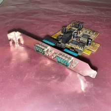Antaira Dual-Port RS-422/485 PCI Express Card P/N: MSC-202B1-SI Tested Working