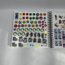 Vintage Sticker Release Book 21 Pages Lot Collection Animals Holiday Smiley