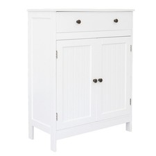 Free Standing Bathroom Cabinet with 1 Drawer and 2 Door Entryway Storage Cabinet
