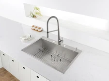 Ruvati 33x22"  Drop-in Topmount 16 G Kitchen Sink- RVH8001