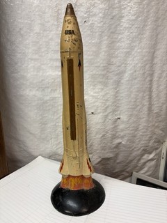 Rocket shape coin bank 1950 60’s