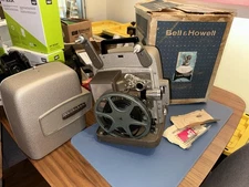 Bell & Howell 8mm Film Projector  Model 245PAY w/Box - Tested - Works Well