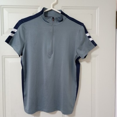 Kerrits Equestrian 1/4 Zip Shirt Girls Size XL Gray Performance Sporty Casual