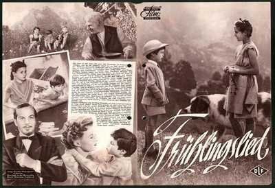 Filmprogramm DNF, Frühlingslied, Oliver Grimm, Elsbeth Sigmund, René Deltgen, R 