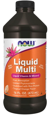 Liquid Multi, Tropischer Orangengeschmack 473 ml Now Foods - Bild 1 von 2