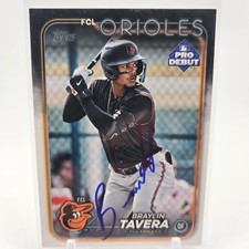 Braylin Tavera Signed 2024 Topps Pro Debut Card #PD-161 Baltimore Orioles