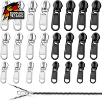 ReißVerschluss Reparaturset 24 Teile - Universal FüR Jacken, RucksäCke, Stiefel