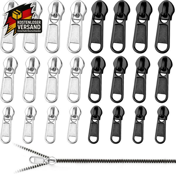 ReißVerschluss Reparaturset 24 Teile - Universal FüR Jacken, RucksäCke, Stiefel-image
