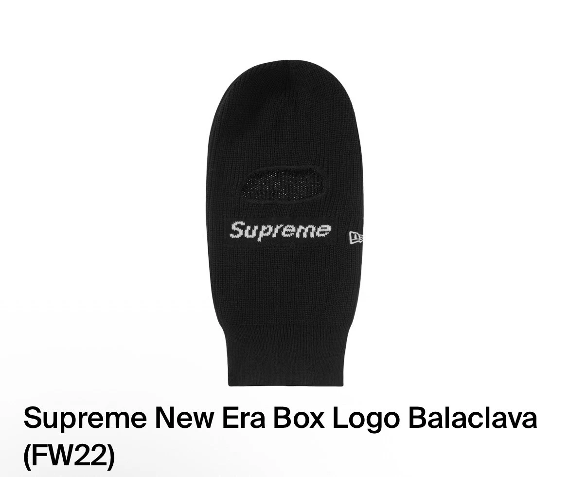 Supreme New Era Box Logo Balaclava (FW22) Black