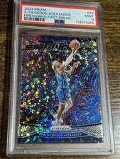 SHAI GILGEOUS-ALEXANDER 2024 Prizm Fireworks Fast Break Disco #22 PSA 9
