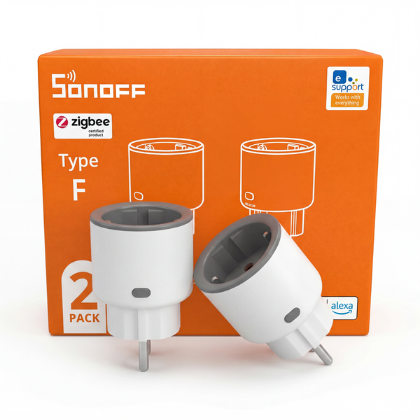 Sonoff S60ZBTPF Zigbee Steckdose 2Er Pack Smart Plug 16A Alexa Google-image