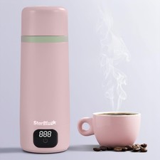 Portable Travel Kettle Pink, 350ml, Water Kettle Electric with Global Voltage...