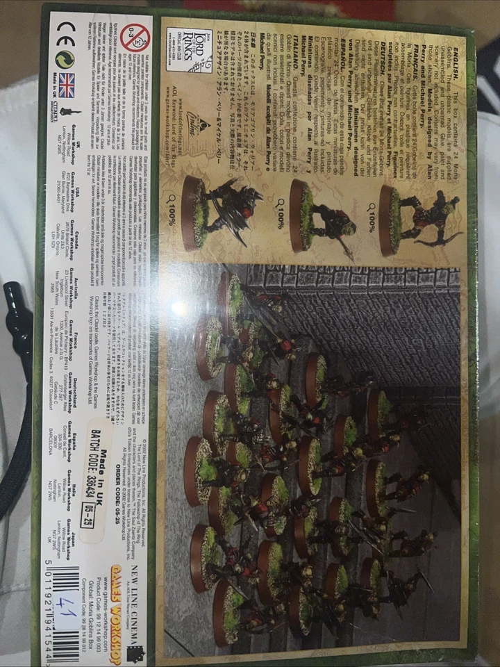 Games Workshop Lord of the Rings LOTR 24 x Moria Goblins BNIB Rare Fellowship - Photo 2/2