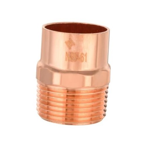 1 Piece  2-Inch Copper Male Adapter C x MIP | Copper Plumbing Fittings 2" X 2"