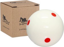 2 1/4" Pool cue Ball with six red dots and Professional AAAA Grade Billiards ...