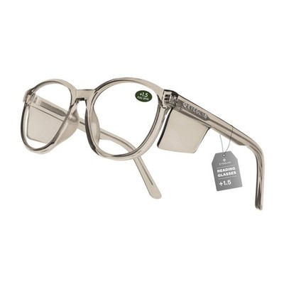 VETRA Omega Z87+ Safety Reading Glasses for Close-Up UV400 Side Shield Anti-O...