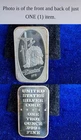 Vintage 1976 USSC Easter 1 Troy Oz 999 Fine Silver Bar Limited Mintage of 300
