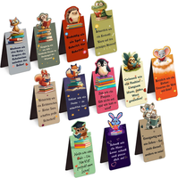 Magnetische Lesezeichen FüR Kinder Mit SprüChen – 12Er Set Mit Tiermotiven, Star