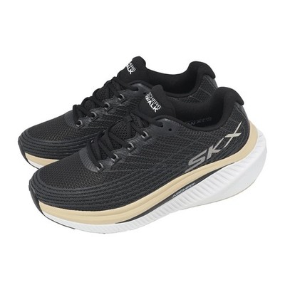 Skechers Go Walk Max Cushioning Arch Fit Black Beige Men Casual Shoes 216355-BLK