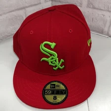SOX Cap Model Red x Light Green 63.5 Tobacco Smell NEW ERA