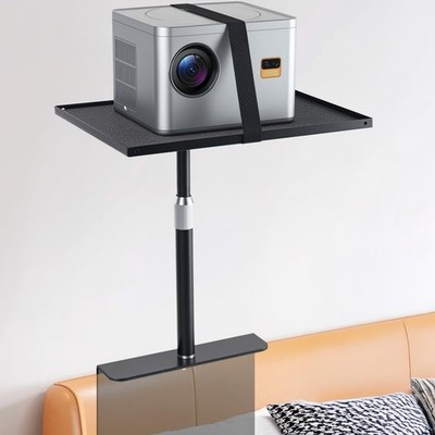 Bed Sofa Projector Stand Adjustable Length 2441cm Angle Mount Metal Shell