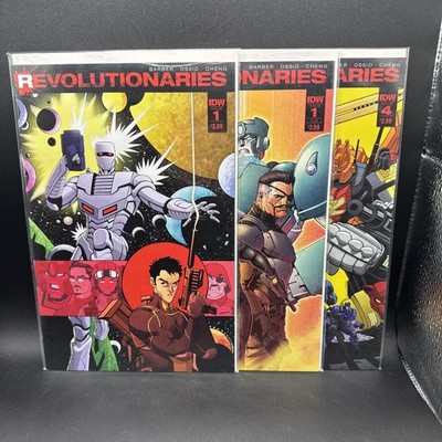 Revolutionaries #1 1 & 4. IDW 2017 ROM Transformers G.I. Joe(G22)(24)