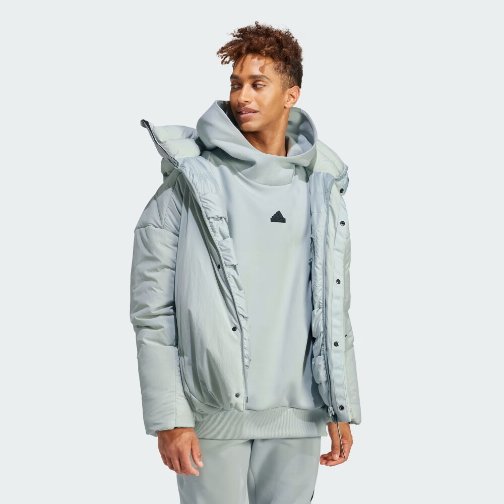 New Adidas Mens MYSHELTER COLD.RDY JACKET HZ5699 SILVER DUCK