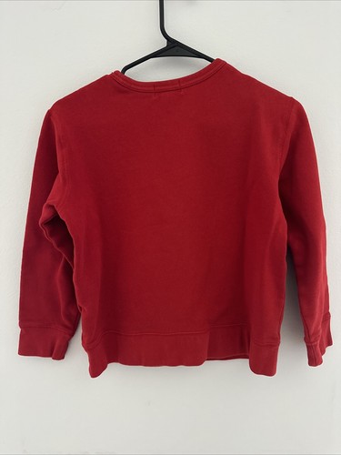 Boys Polo Ralph Lauren Red Crewneck With Bear And Christmas Tree Size L - Picture 6 of 7