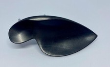 EBONY VIOLIN CHIN REST, WITH CORKED CLAMP, 4/4, UK SELLER