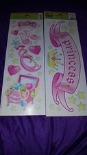 Jumbo Butterflies Wall Art Decals Appliques Stickers Peel  Stick Girls Room Lot