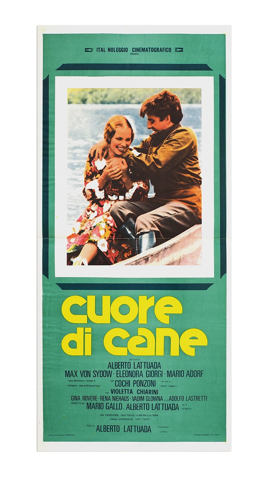 Locandina originale film Cuore di cane (1976) - Regia di Alberto Lattuada