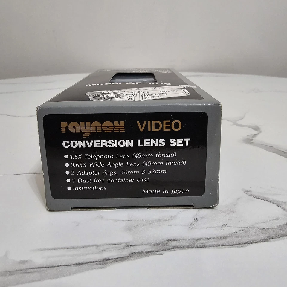 Raynox Video Conversion Lens Set Auto Focus Telephoto & Wide Angle Model AF-1010 - Image 4 of 4