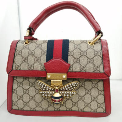 GUCCI Queen Margaret（クイーンマーガレット）GGスプリーム Authentic GUCCI GG Supreme Queen Margaret Bee 2WAY Shoulder Hand