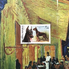 DOBERMAN PINSCHER DOBERMANN DOG STAMP DOGS COLLECTIBLE DOG21