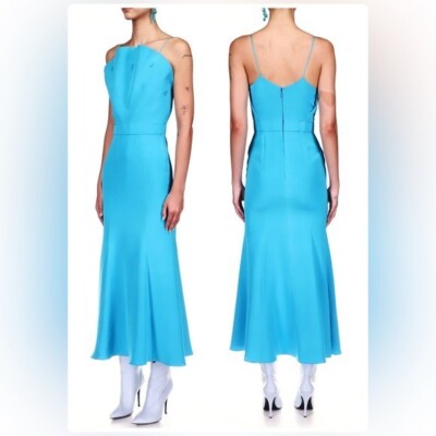 RODARTE Embellished silk-crepe bue midi dress US:0 | eBay RODARTE Embellished silk-crepe bue midi dress US:0 | eBay