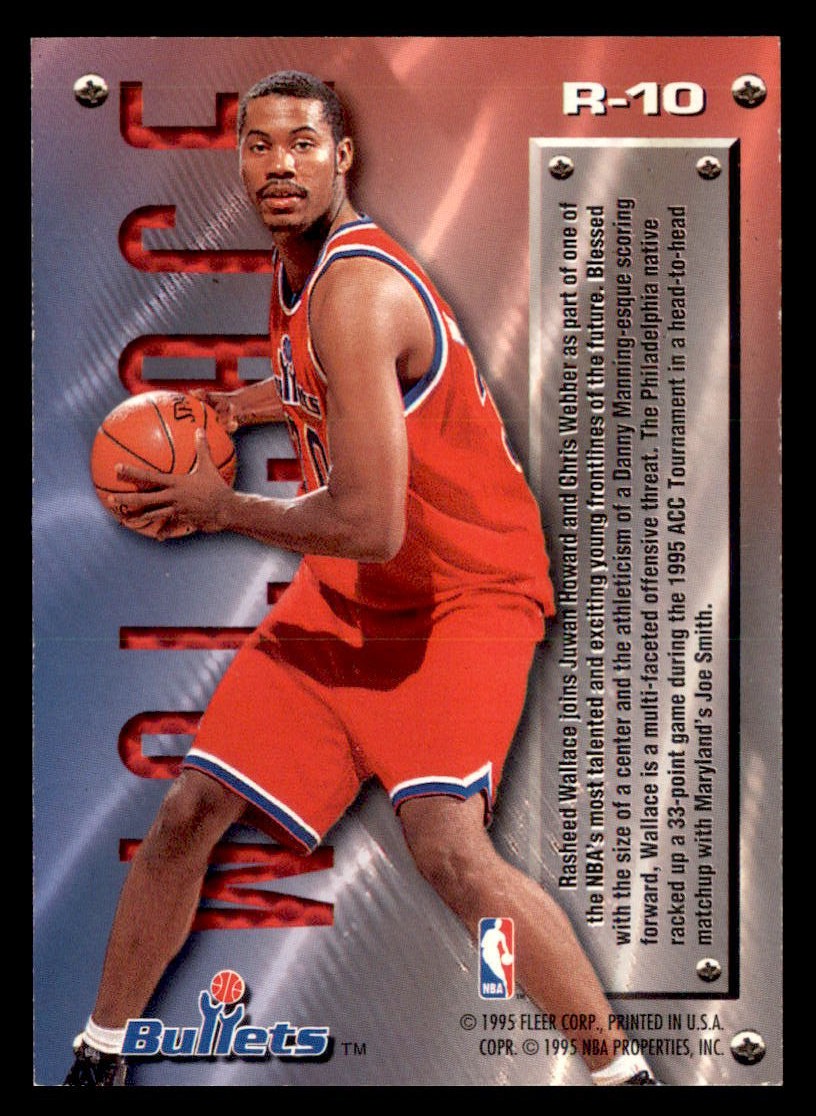 1995 Metal #R-10 Rasheed Wallace | eBay