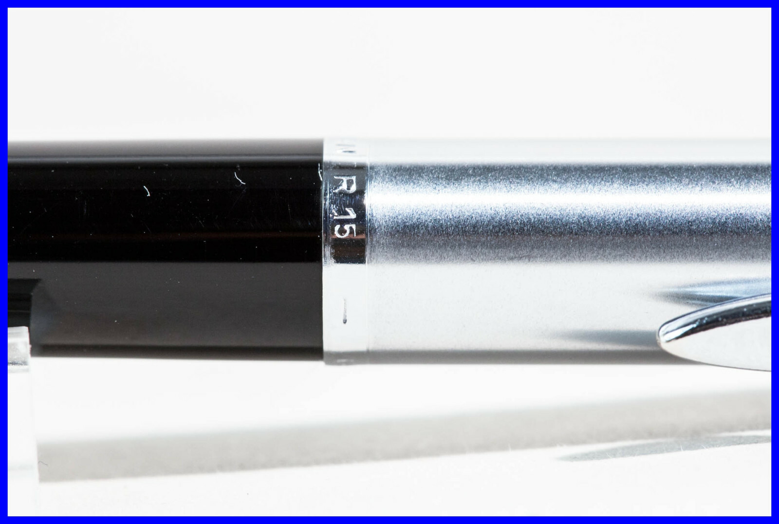 PELIKAN ballpoint pen R15 BLACK & STEEL, 1961 1963 DESIGN; freshly